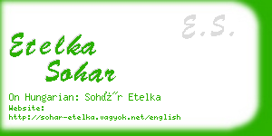 etelka sohar business card